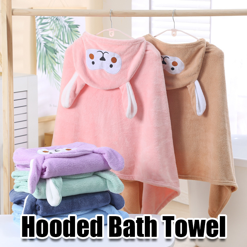 Coral Fleece Hooded Bath Towel - огляд і ціна Hooded Bath Towel