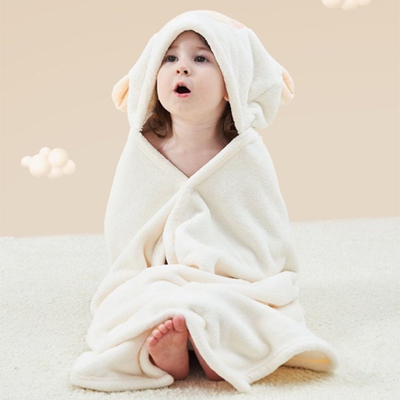 Coral Fleece Hooded Bath Towel - огляд і ціна Hooded Bath Towel