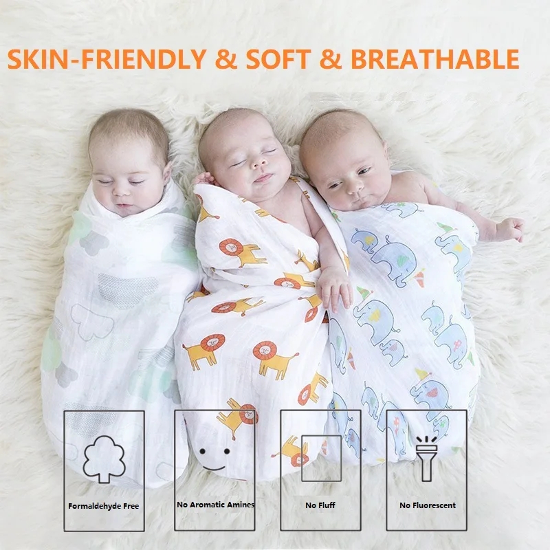Swaddle Newborn Baby Blanket M - огляд і ціна Muslin Swaddle Wrap