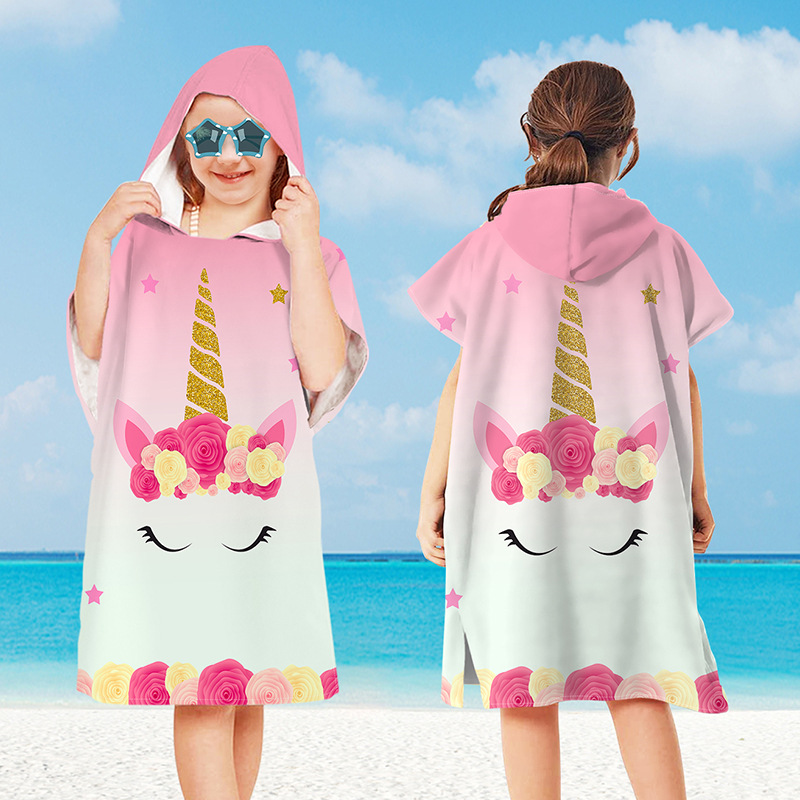 Baby Cartoon Printing Bathrobe - огляд і ціна Hooded Bath Towel