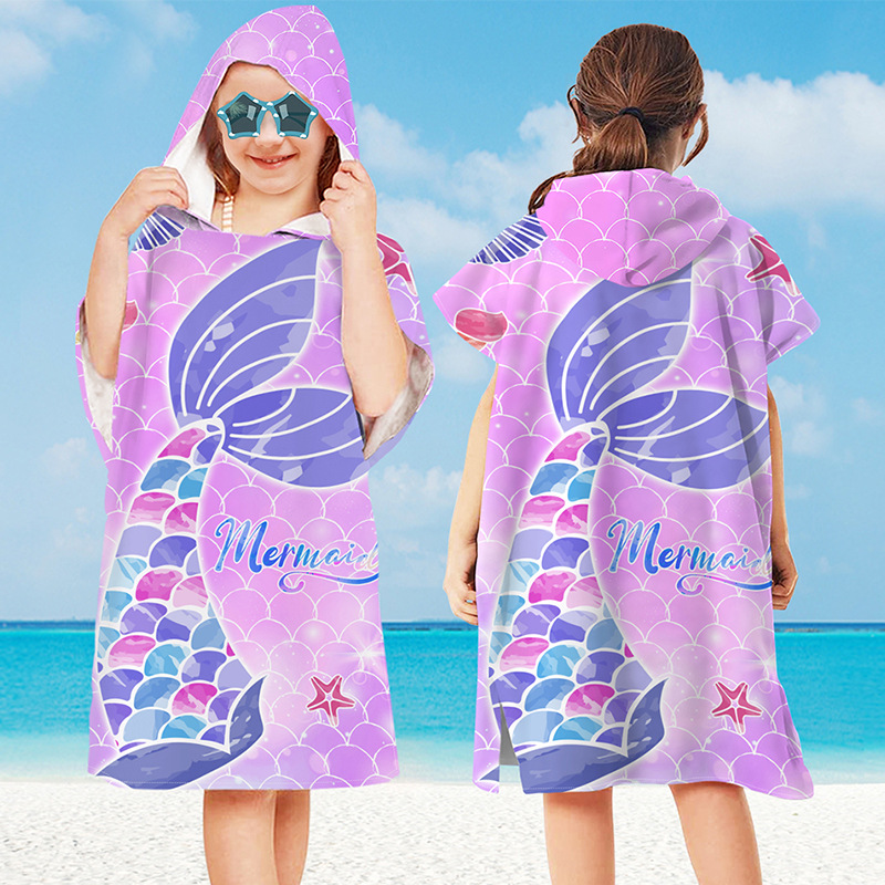 Baby Cartoon Printing Bathrobe - огляд і ціна Hooded Bath Towel
