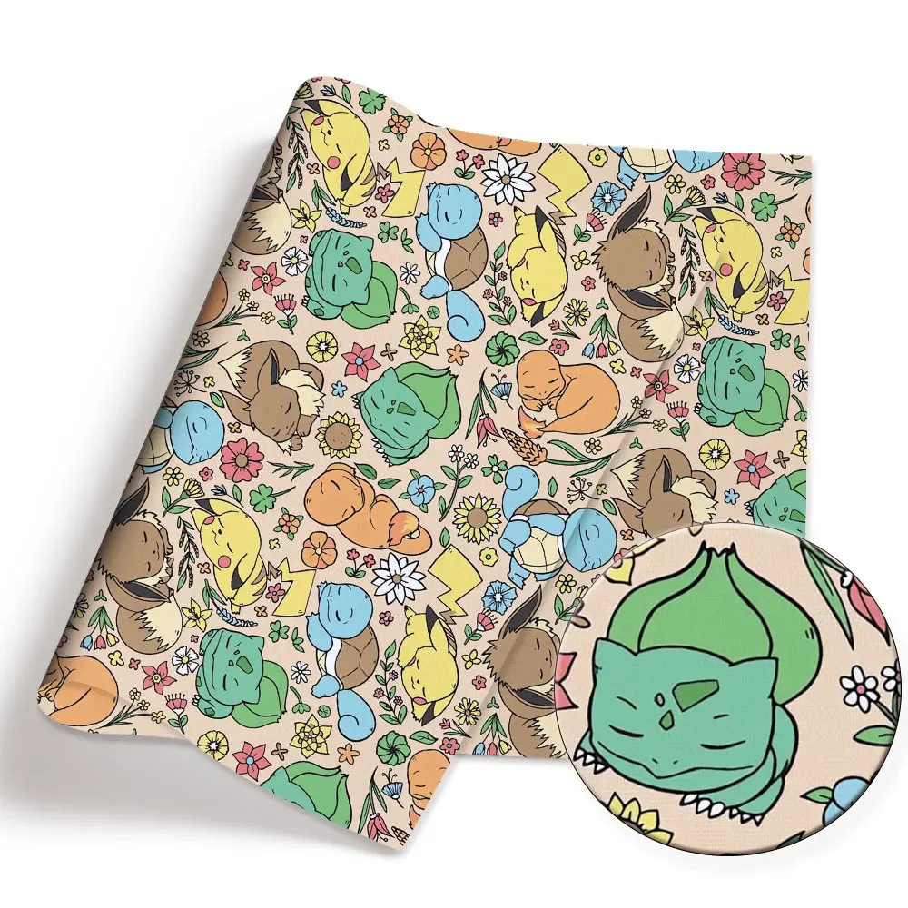 Pokemon Cartoon Fabric140*50cm - огляд і ціна Baby Clothing Japan