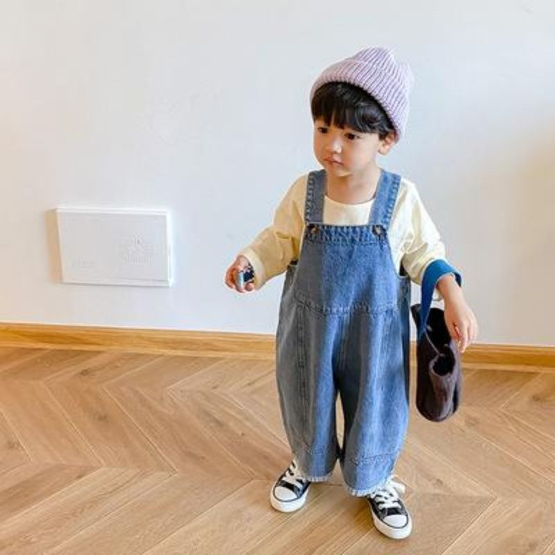 Autumn New Children's Loose Wi - огляд і ціна Baby Overall Denim