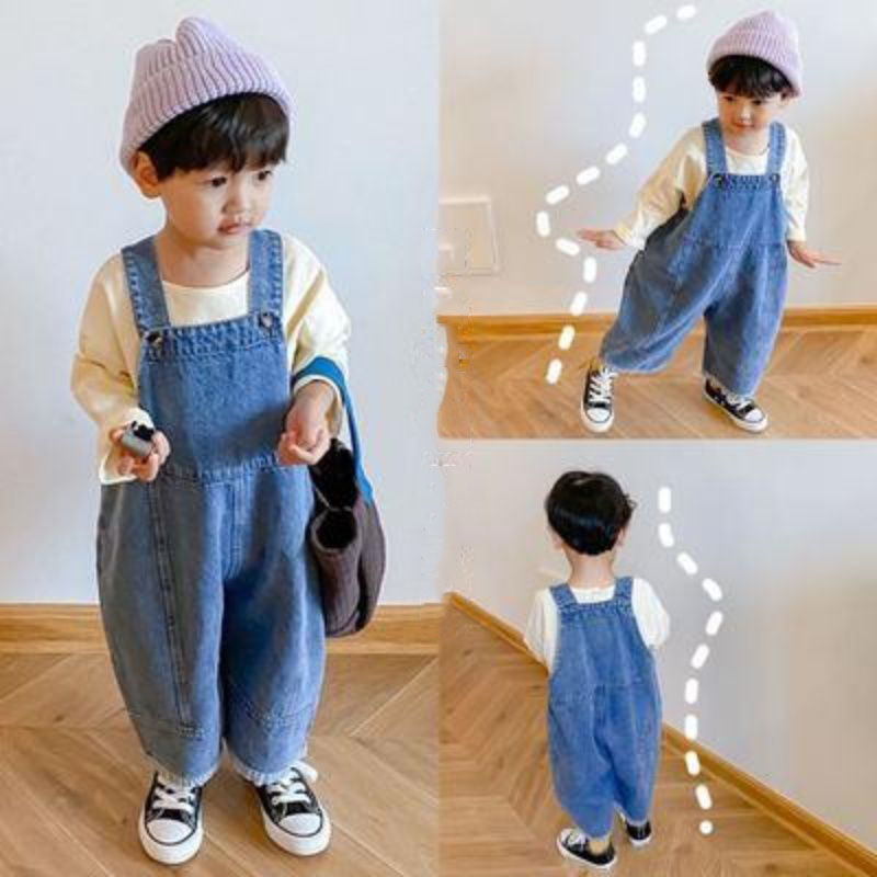 Autumn New Children's Loose Wi - огляд і ціна Baby Overall Denim