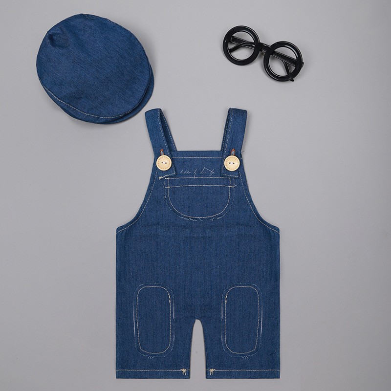 ❤️Newborn Photography Clothing - огляд і ціна Baby Overall Denim