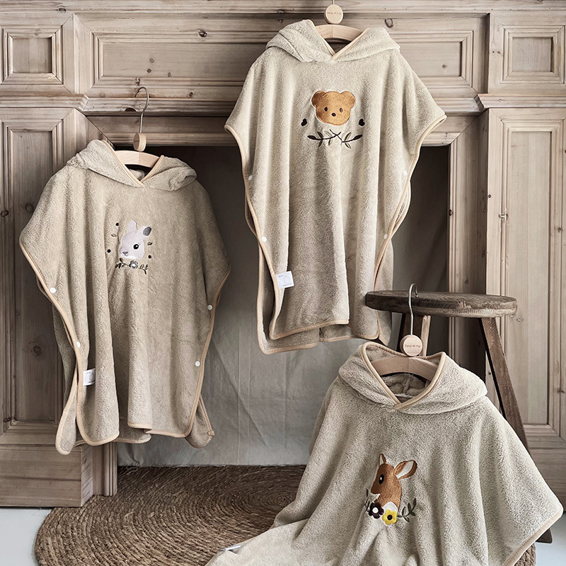 Children's Coral Fleece Cloaks - огляд і ціна Hooded Bath Towel