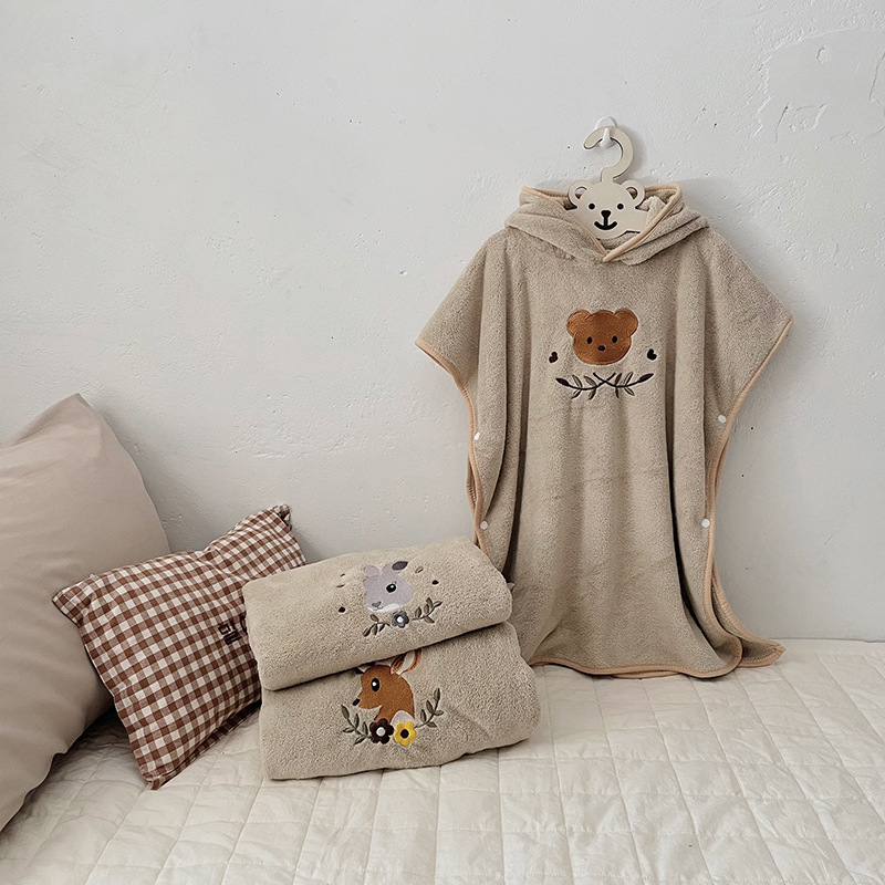 Children's Coral Fleece Cloaks - огляд і ціна Hooded Bath Towel
