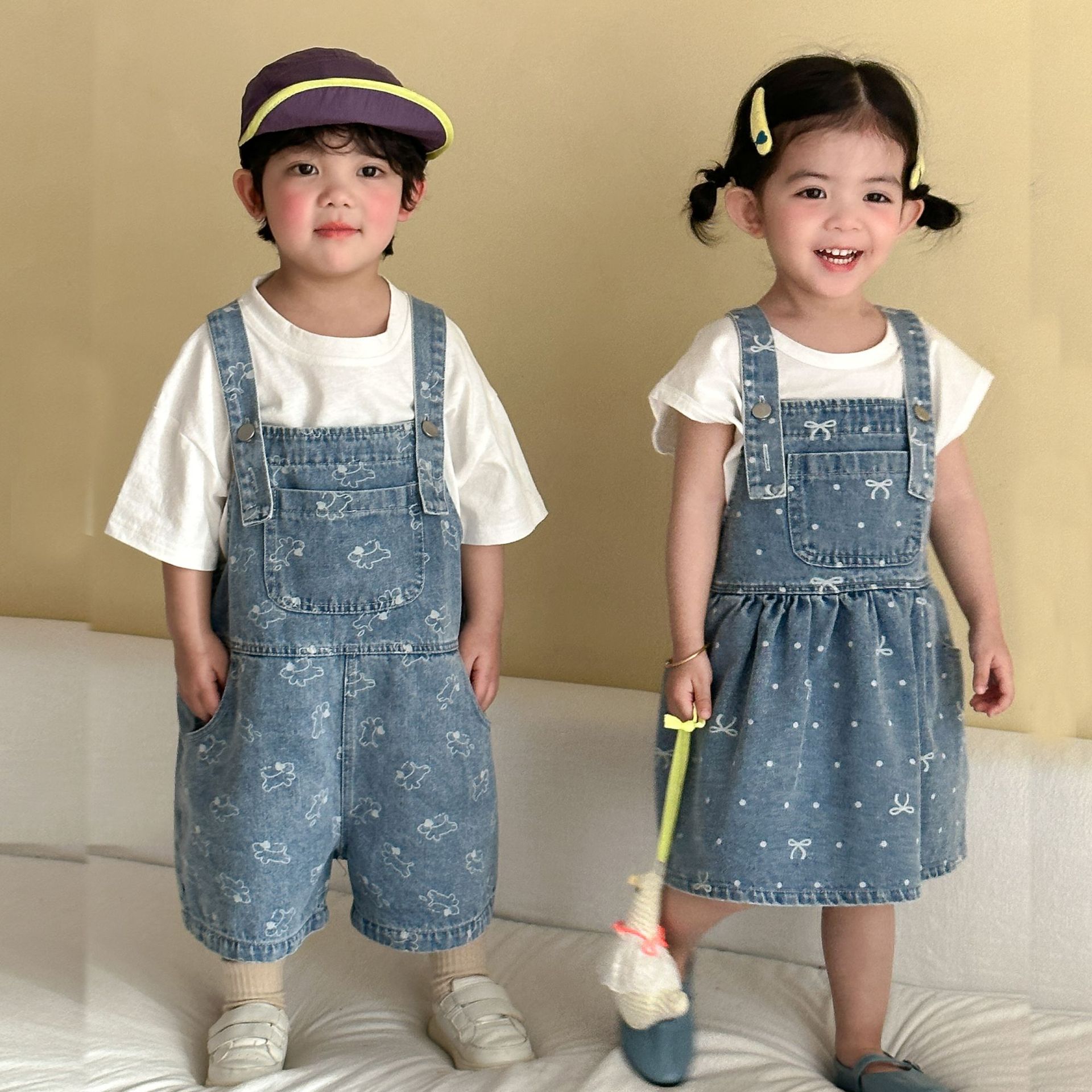 2026 Summer New Children Denim - огляд і ціна Baby Overall Denim