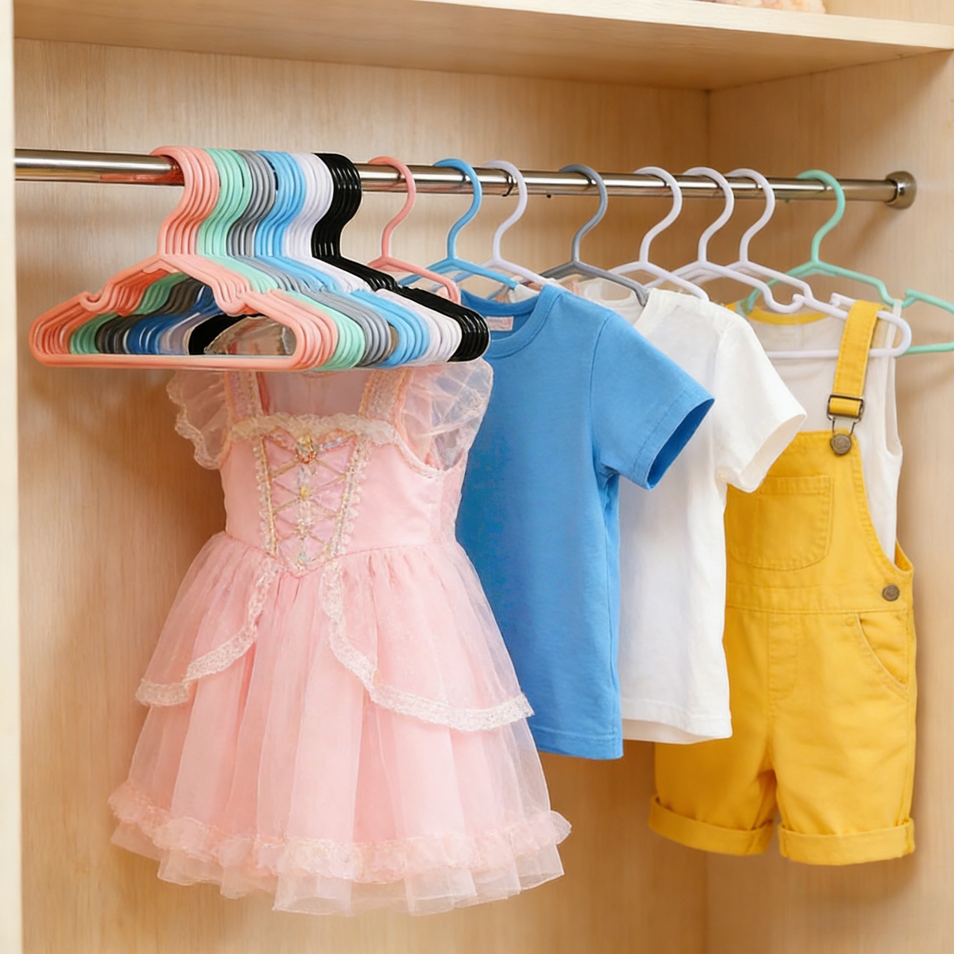 10/20Pcs Non-Slip Clothes Hang - огляд і ціна Baby Clothing Rack
