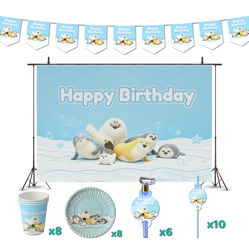 Angry Blob Seal Birthday Party - огляд і ціна Baby Zebra Clothing