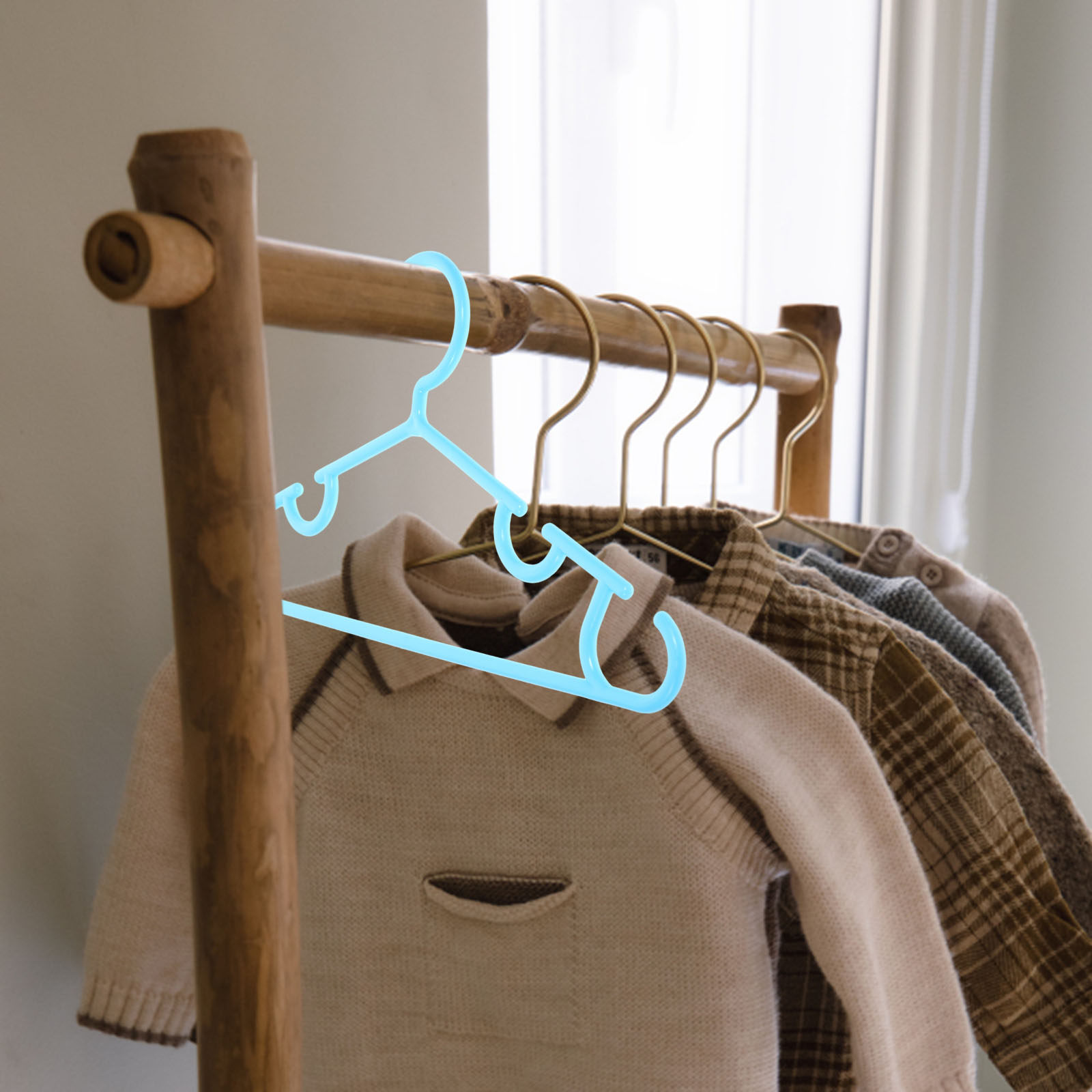 10Pcs Heavy Duty Baby Hangers  - огляд і ціна Baby Clothing Rack