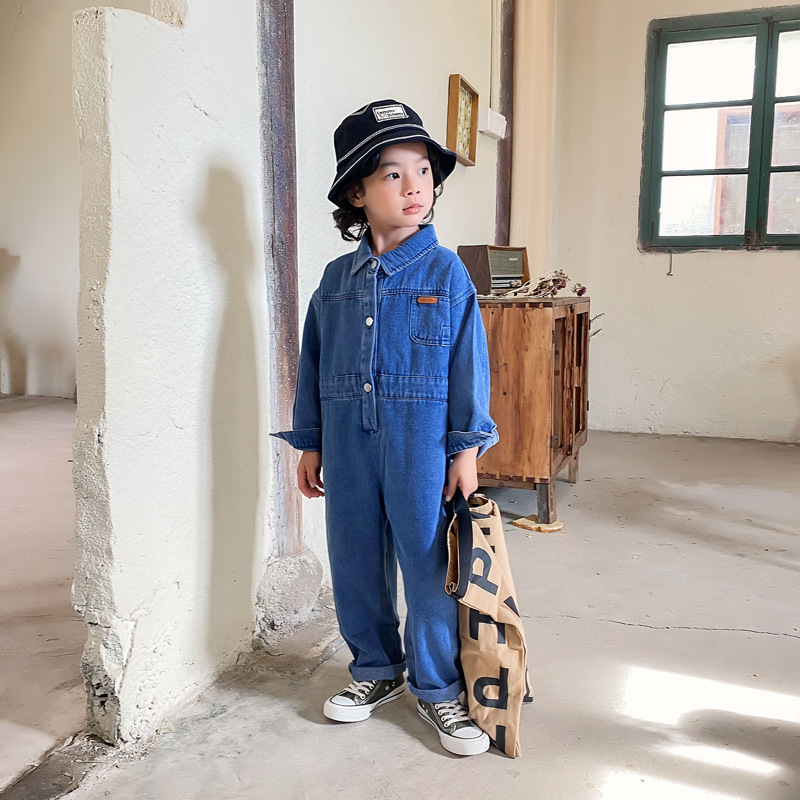 2024 Autumn Children's Denim O - огляд і ціна Baby Overall Denim