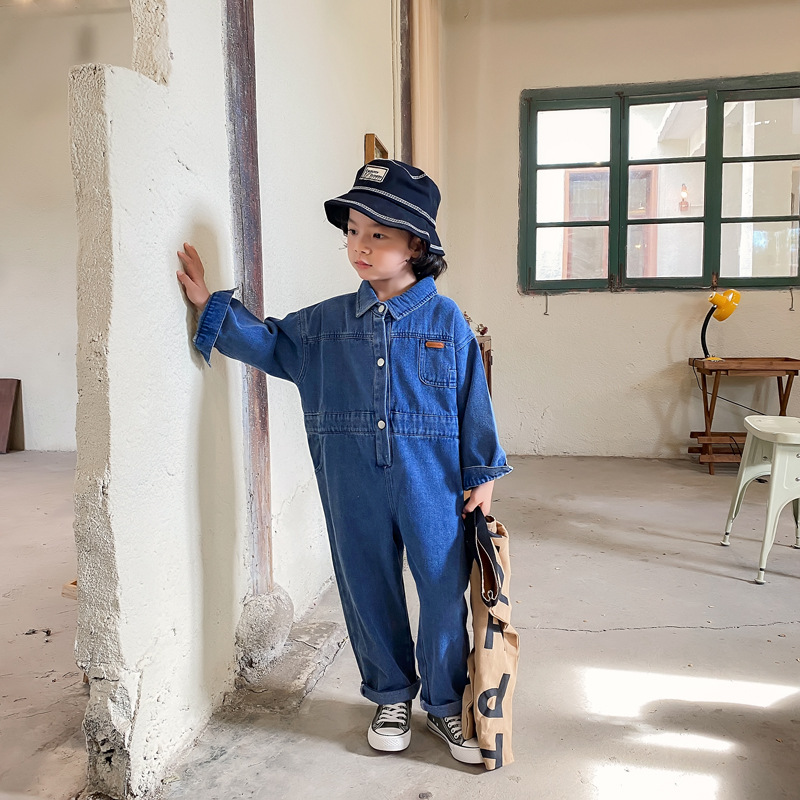 2024 Autumn Children's Denim O - огляд і ціна Baby Overall Denim
