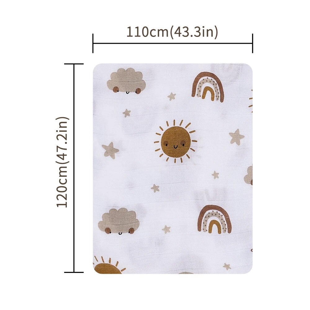 120x110cm Bamboo Cotton Baby M - огляд і ціна Muslin Swaddle Wrap